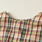 Broad Madras Check Wrap Dress