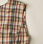 Broad Madras Check Wrap Dress