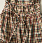 Broad Madras Check Wrap Dress