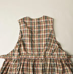 Broad Madras Check Wrap Dress