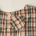 Broad Madras Check Wrap Dress