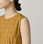 Broad Madras Check Wrap Dress