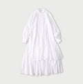 Broadcloth Tiered Shirt Dress