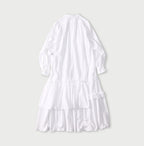 Broadcloth Tiered Shirt Dress