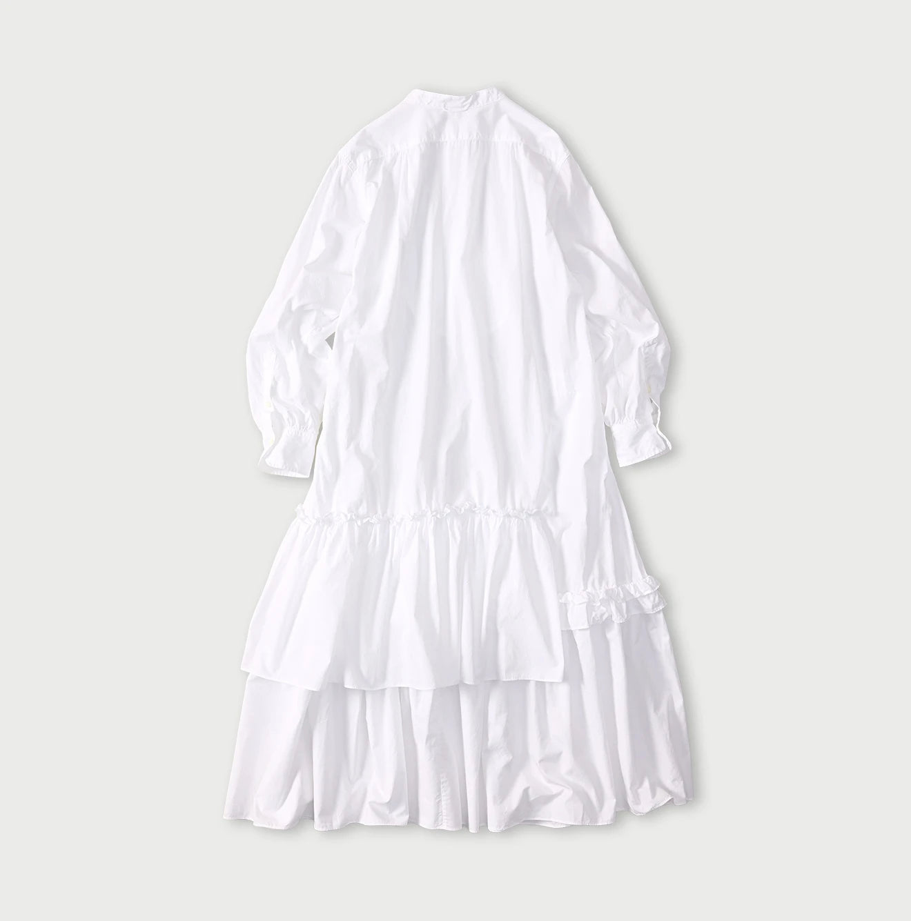 Broadcloth Tiered Shirt Dress