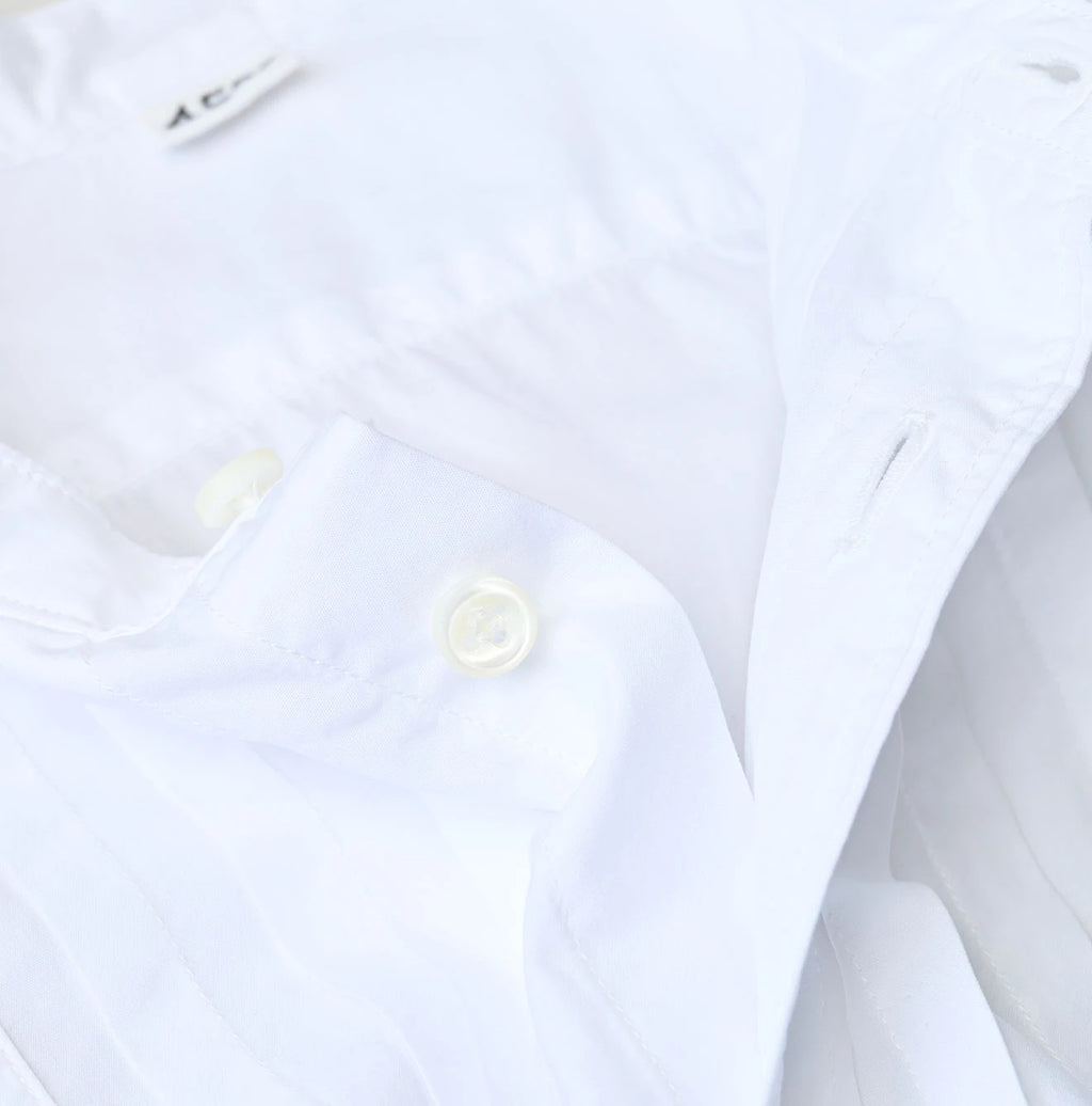Broadcloth Tiered Shirt Dress
