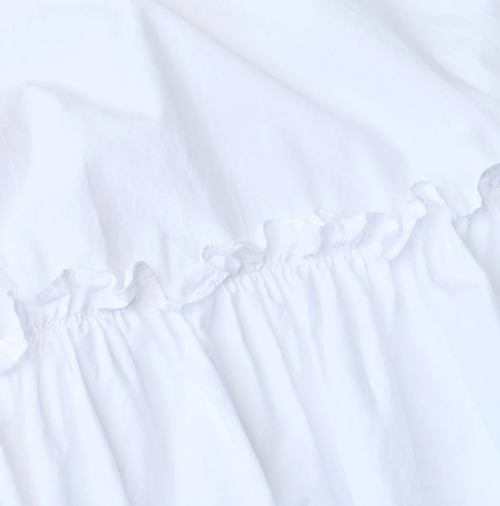 Broadcloth Tiered Shirt Dress
