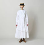 Broadcloth Tiered Shirt Dress