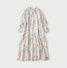 Linen Breezy Campanula Print Pintuck Dress