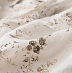 Linen Breezy Campanula Print Pintuck Dress