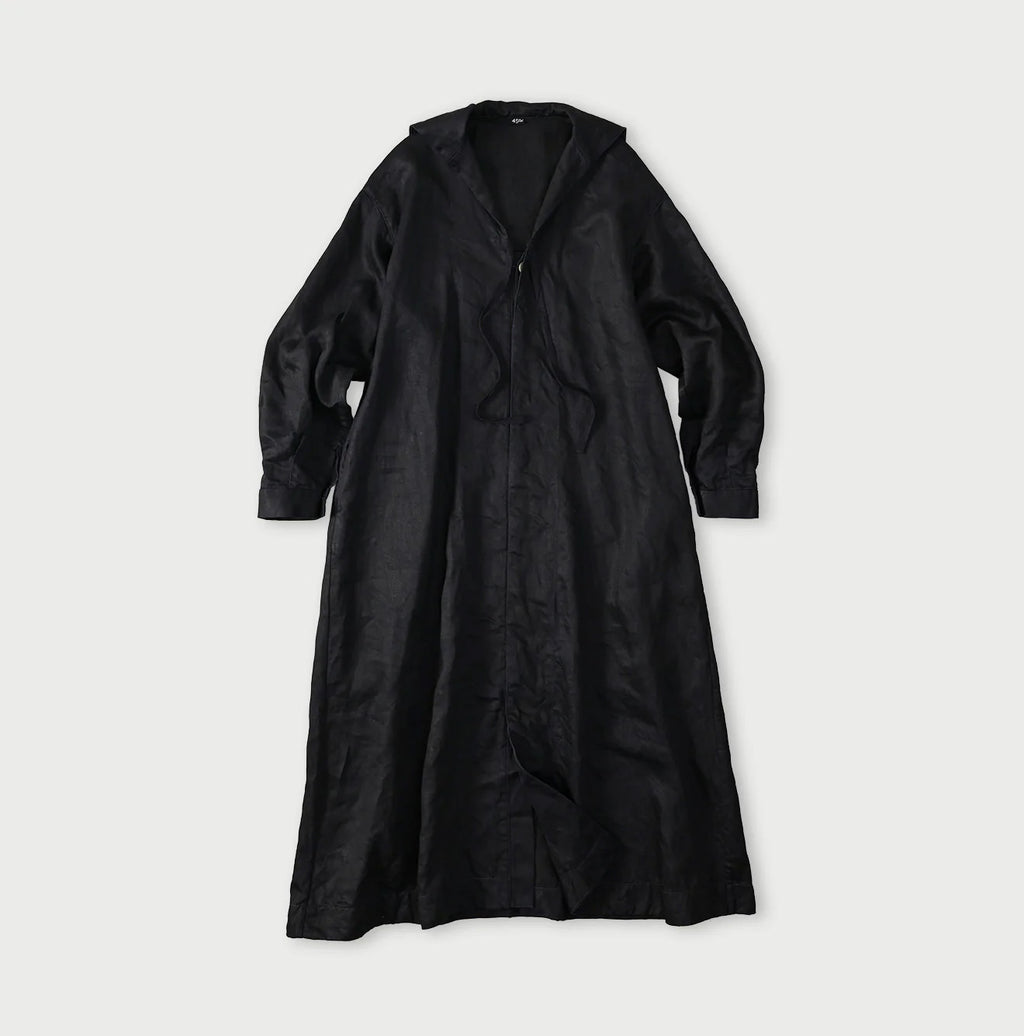 Indigo Linen Sateen Sailor Dress