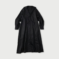 Indigo Linen Sateen Sailor Dress