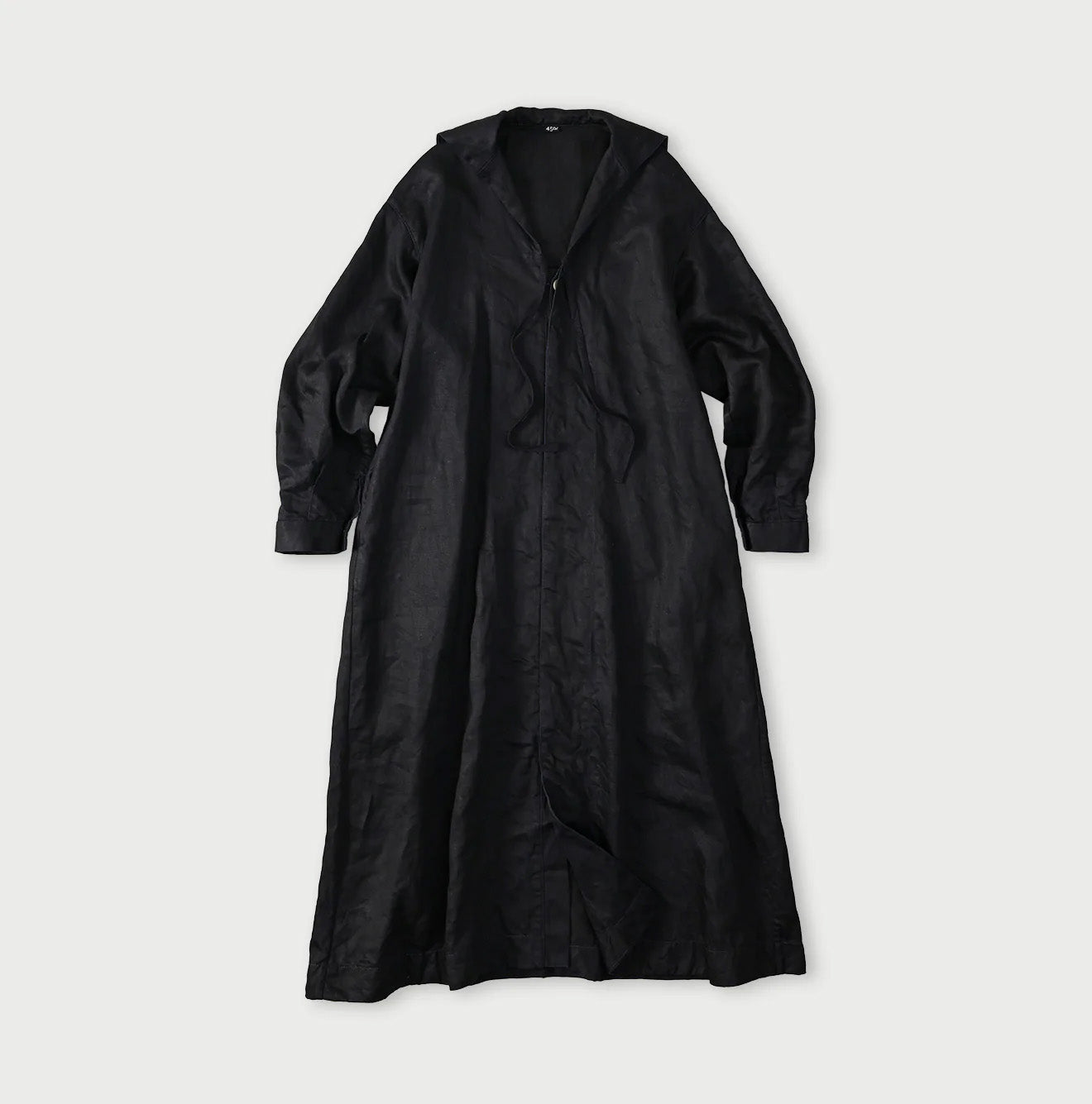 Indigo Linen Sateen Sailor Dress