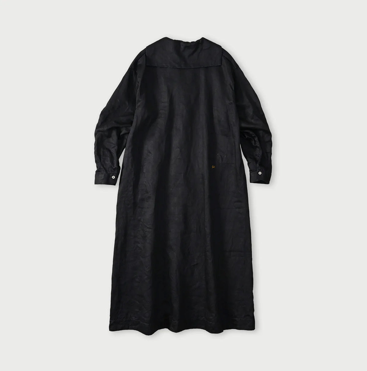 Indigo Linen Sateen Sailor Dress