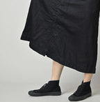 Indigo Linen Sateen Sailor Dress