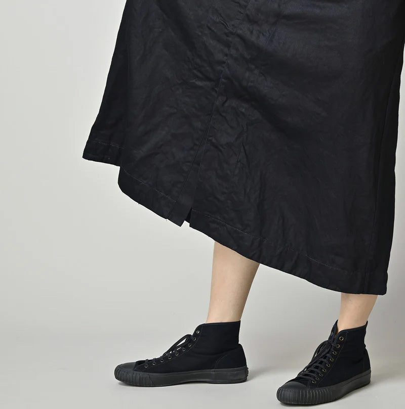 Indigo Linen Sateen Sailor Dress