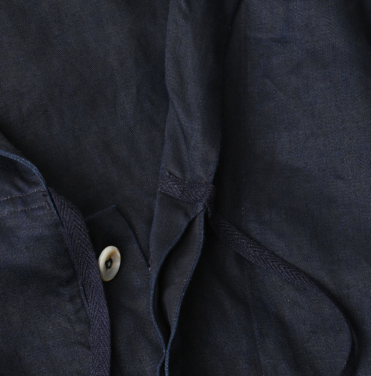 Indigo Linen Sateen Sailor Dress
