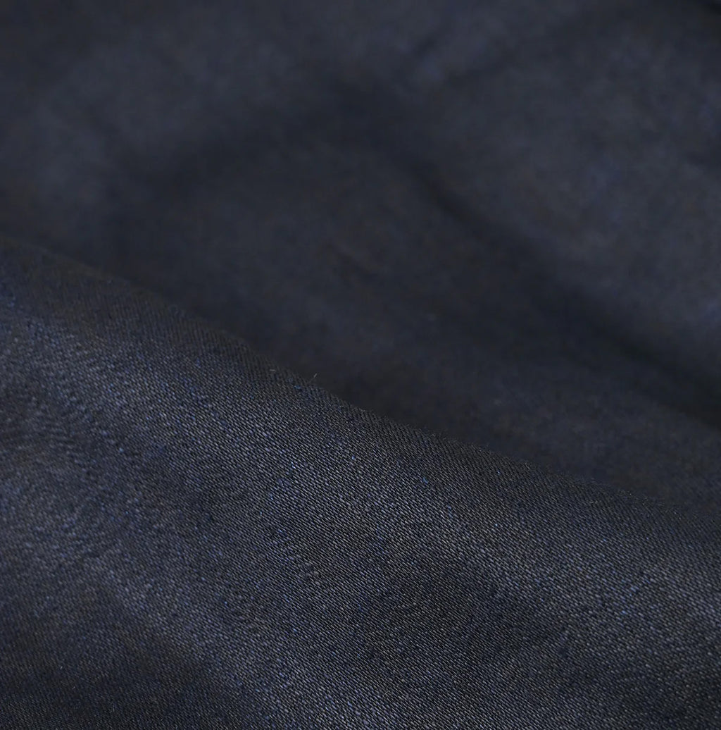 Indigo Linen Sateen Sailor Dress