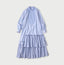 Broadcloth Mix Tiered Shirt Dress
