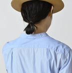 Broadcloth Mix Tiered Shirt Dress