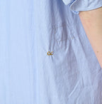 Broadcloth Mix Tiered Shirt Dress