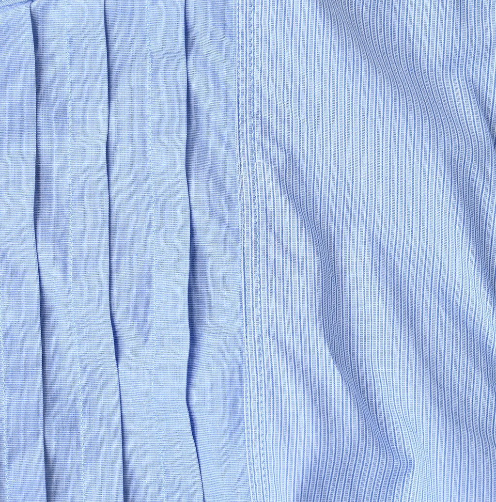 Broadcloth Mix Tiered Shirt Dress