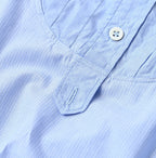Broadcloth Mix Tiered Shirt Dress