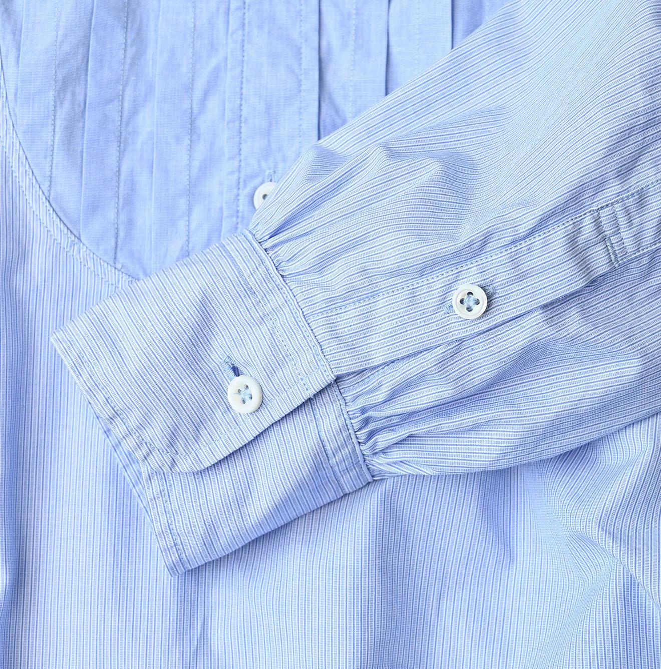 Broadcloth Mix Tiered Shirt Dress