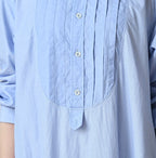 Broadcloth Mix Tiered Shirt Dress