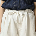 Linen Sateen Easy Short Pants