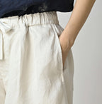 Linen Sateen Easy Short Pants