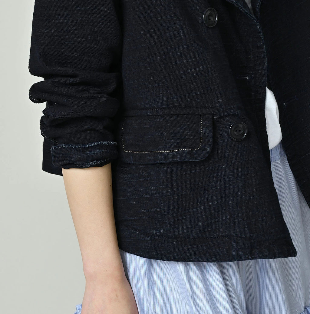 Indigo Dekoboko Tenjiku Annie Double Jacket