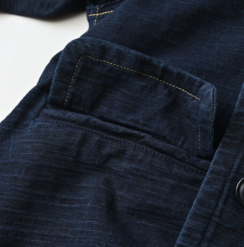 Indigo Dekoboko Tenjiku Annie Double Jacket
