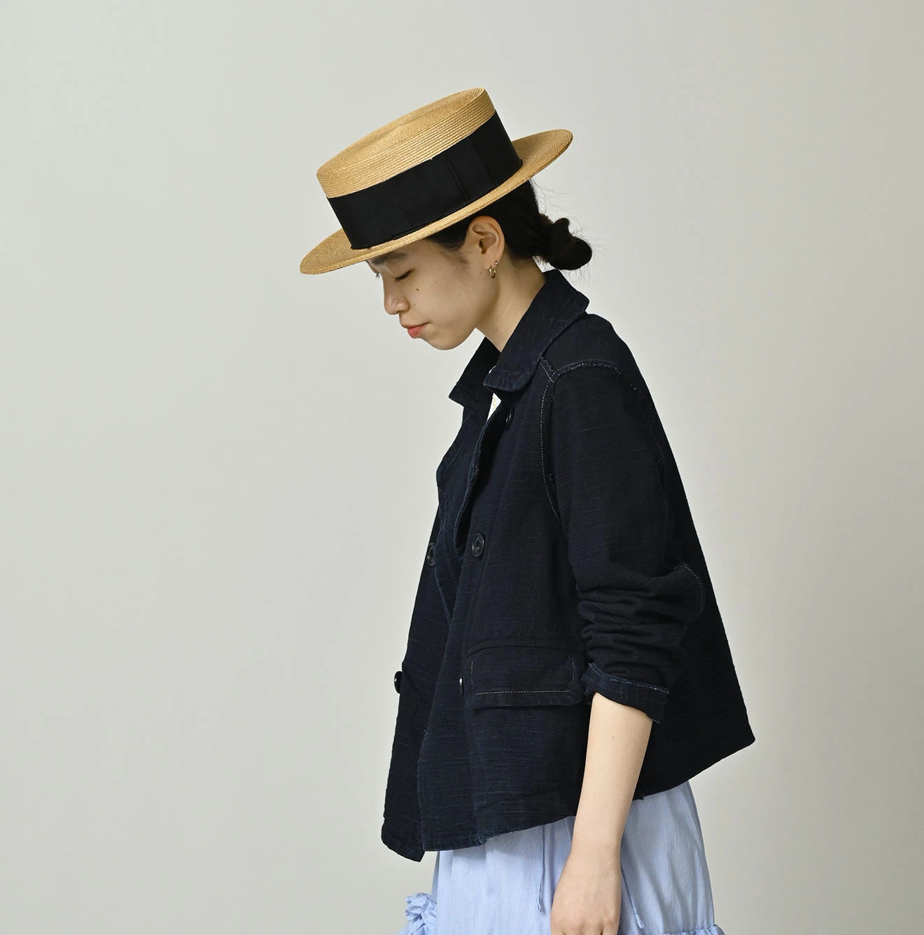 Indigo Dekoboko Tenjiku Annie Double Jacket