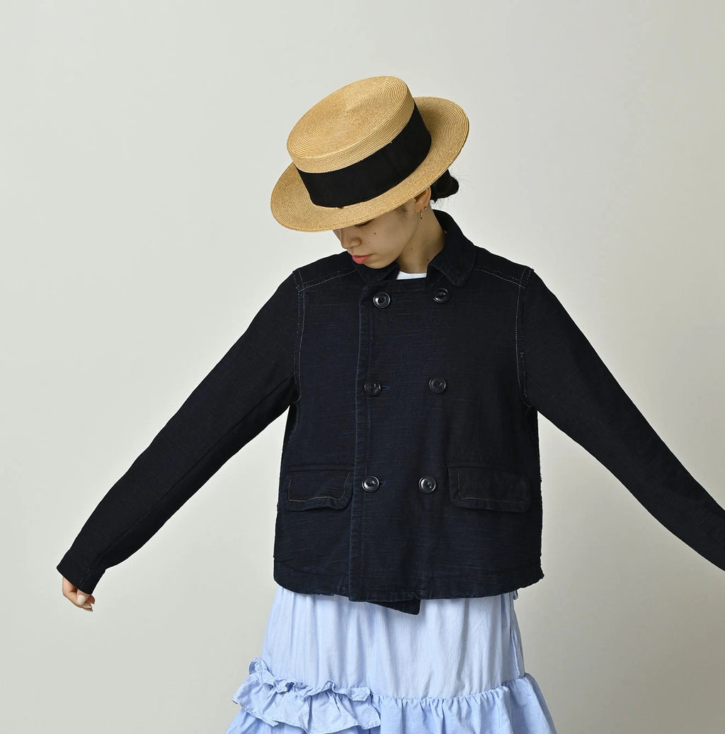 Indigo Dekoboko Tenjiku Annie Double Jacket