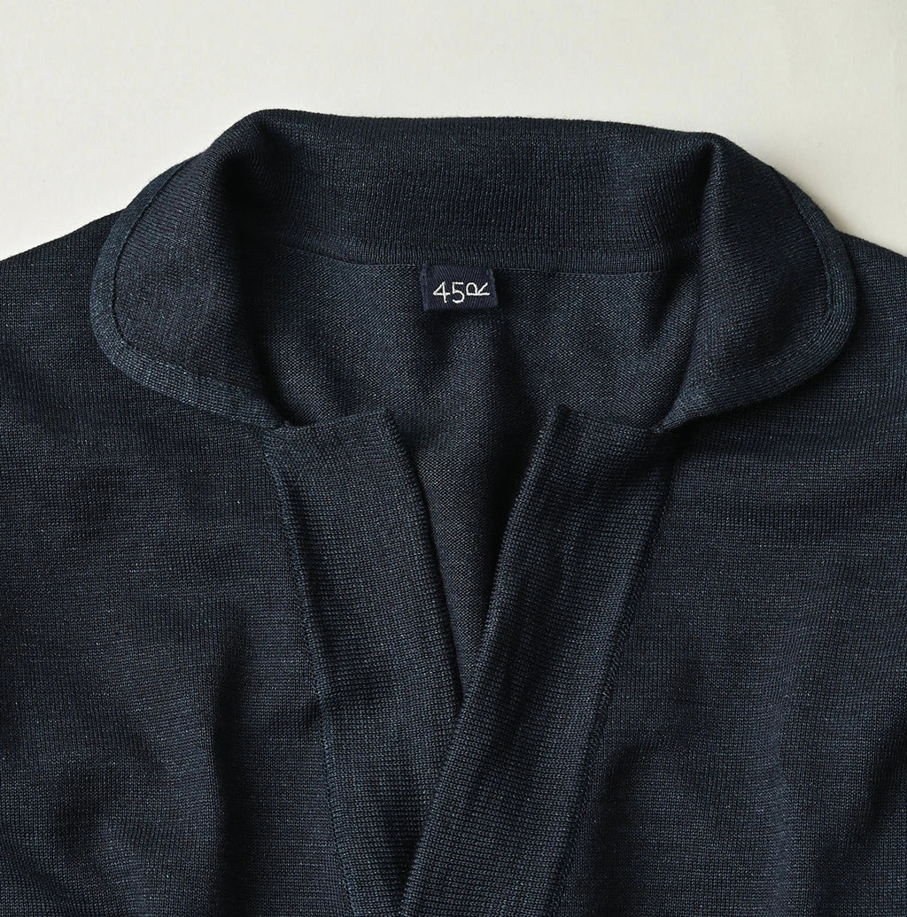 Indigo Supima Knitsew Cardigan