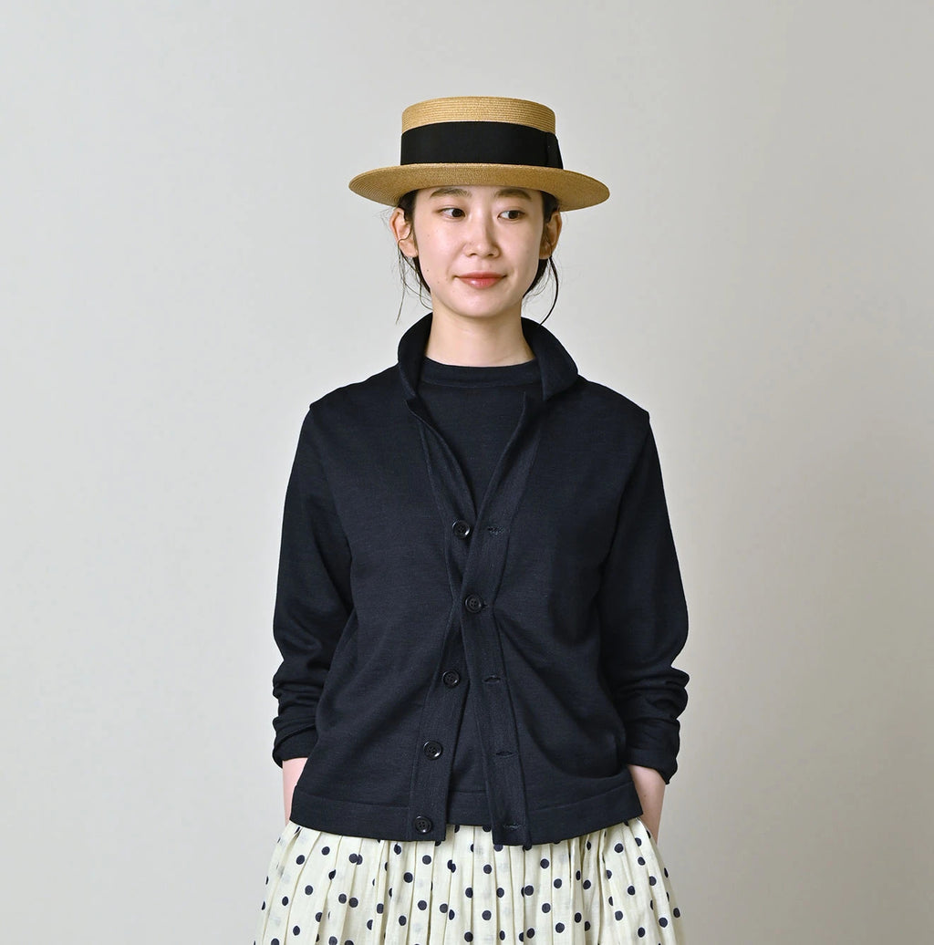 Indigo Supima Knitsew Cardigan