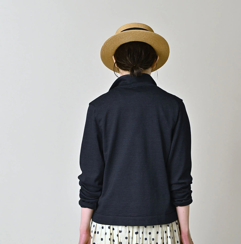 Indigo Supima Knitsew Cardigan