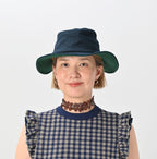 Layered Leather Flower Choker Female Model