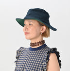 Layered Leather Flower Choker Female Model