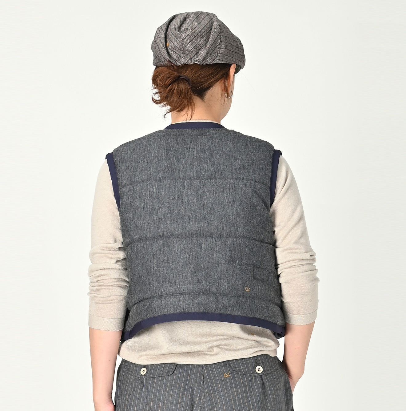 Jersey Furano Reversible Quilt Vest Female Model