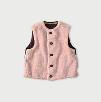 Wool Boa x Nylon Vest
