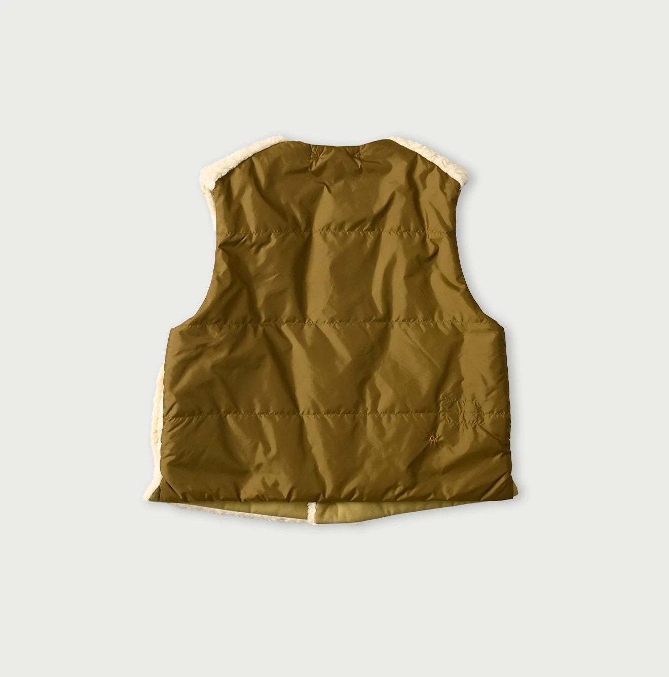 Wool Boa x Nylon Vest