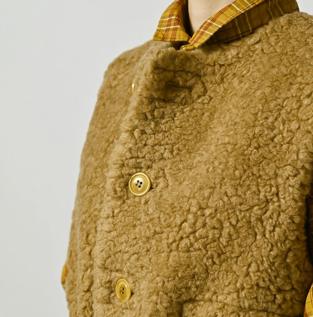 Wool Boa x Nylon Vest