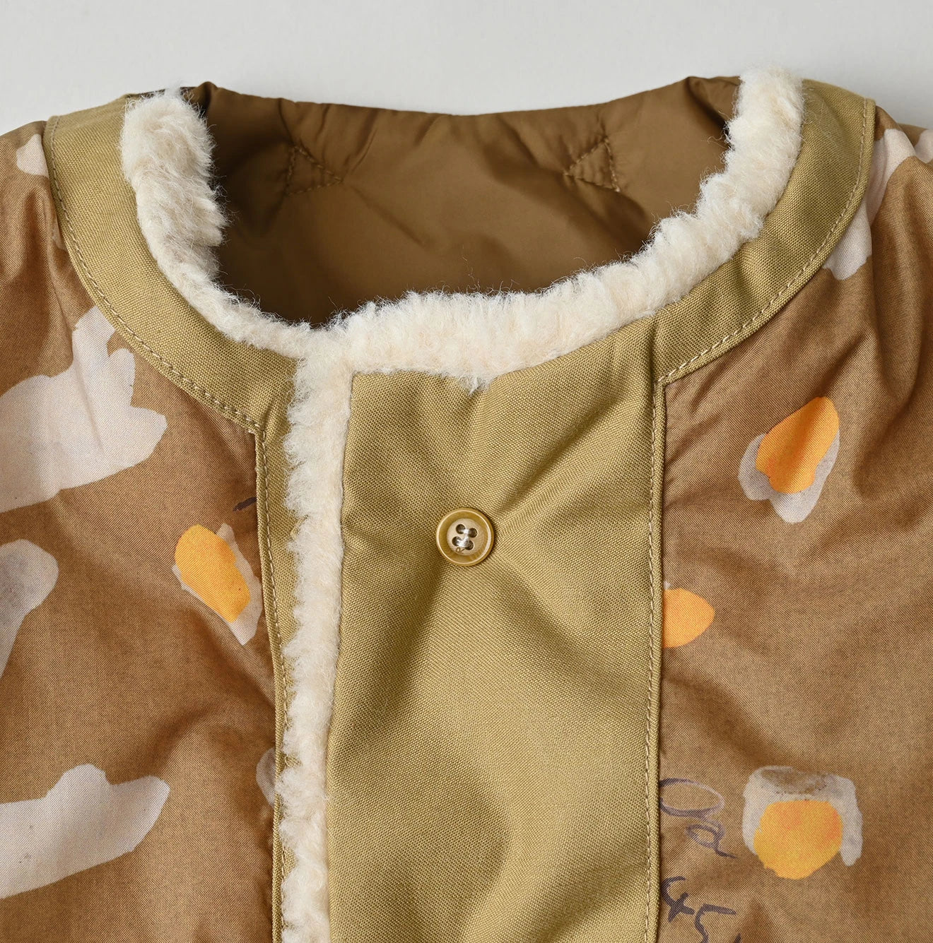 Wool Boa x Nylon Vest