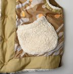Wool Boa x Nylon Vest