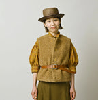 Wool Boa x Nylon Vest