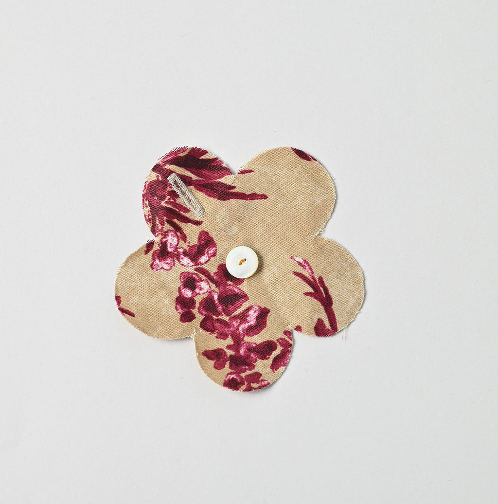Chandelier Flower Print Puff Bridge Blouse Detail
