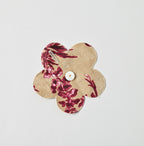 Chandelier Flower Print Puff Bridge Blouse Detail