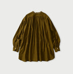 Indian Khadi Tuck x Lace Smock Blouse